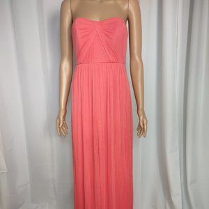 Davids Bridal  guava strapless bridesmaids dress size 2